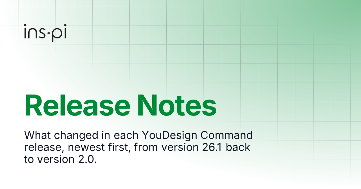 Release Notes | Command (UPMX) | ins-pi Product Documentation