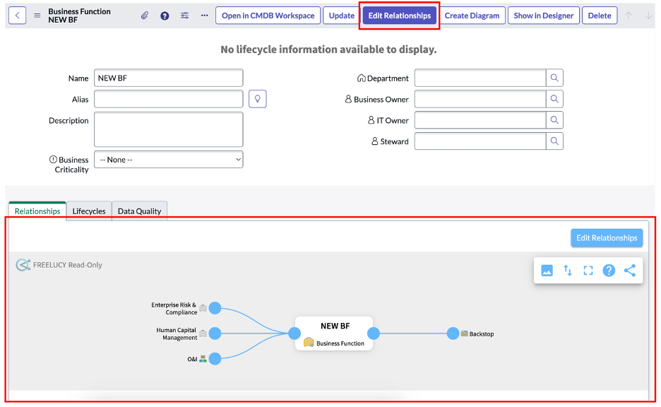 Freelucy components on a ServiceNow form