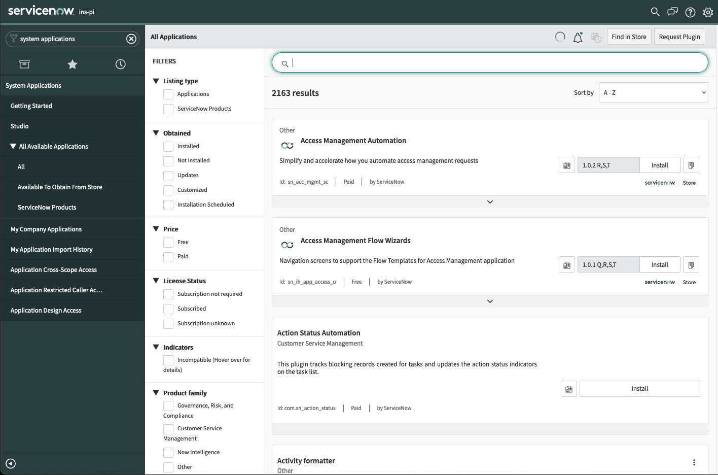 Updating Freelucy from System Applications
