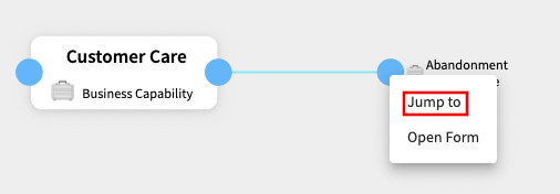 Jump to a connected element