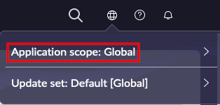 Switch the application scope to Freelucy